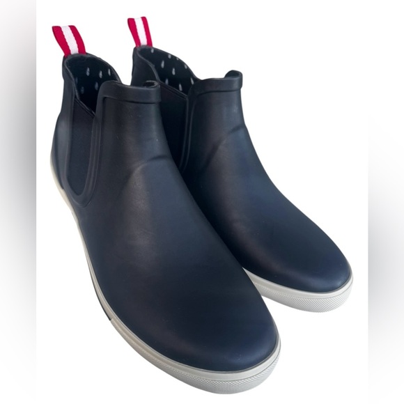 Joules Rainwell Low Wellington rain boots, US Size 10, slip on booties, black - Picture 3 of 11